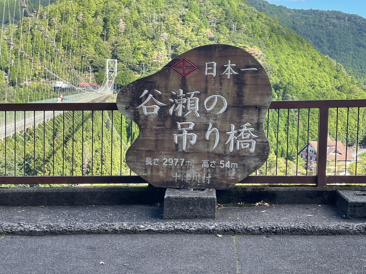 谷瀬の吊り橋