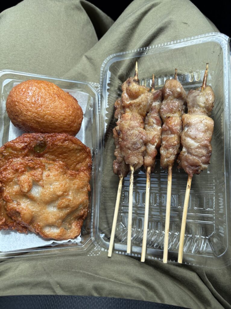 練り物の天ぷらと焼き鳥