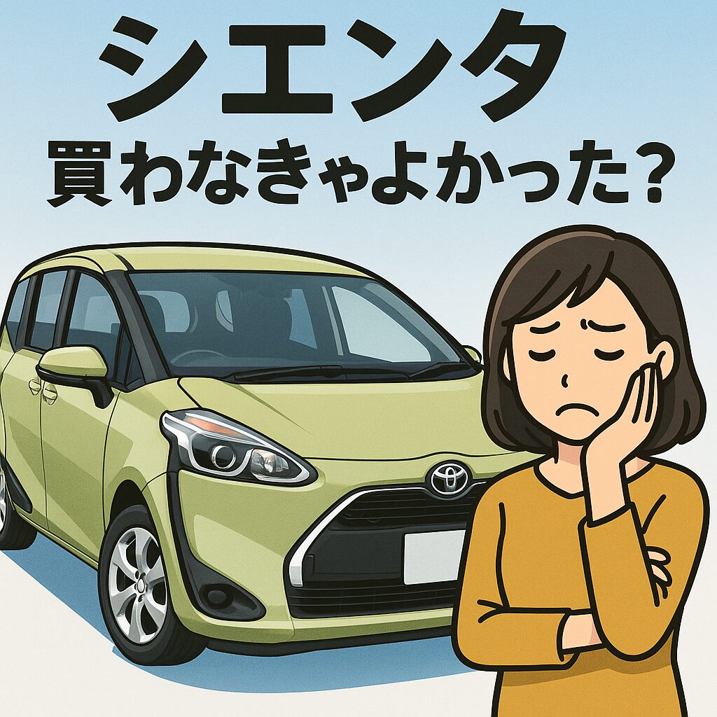 トヨタ・シエンタを購入してから気づいた「ここがちょっと失敗だったかも…」というリアルな声を紹介。実際の後悔ポイントや、その対策方法をわかりやすくまとめました。