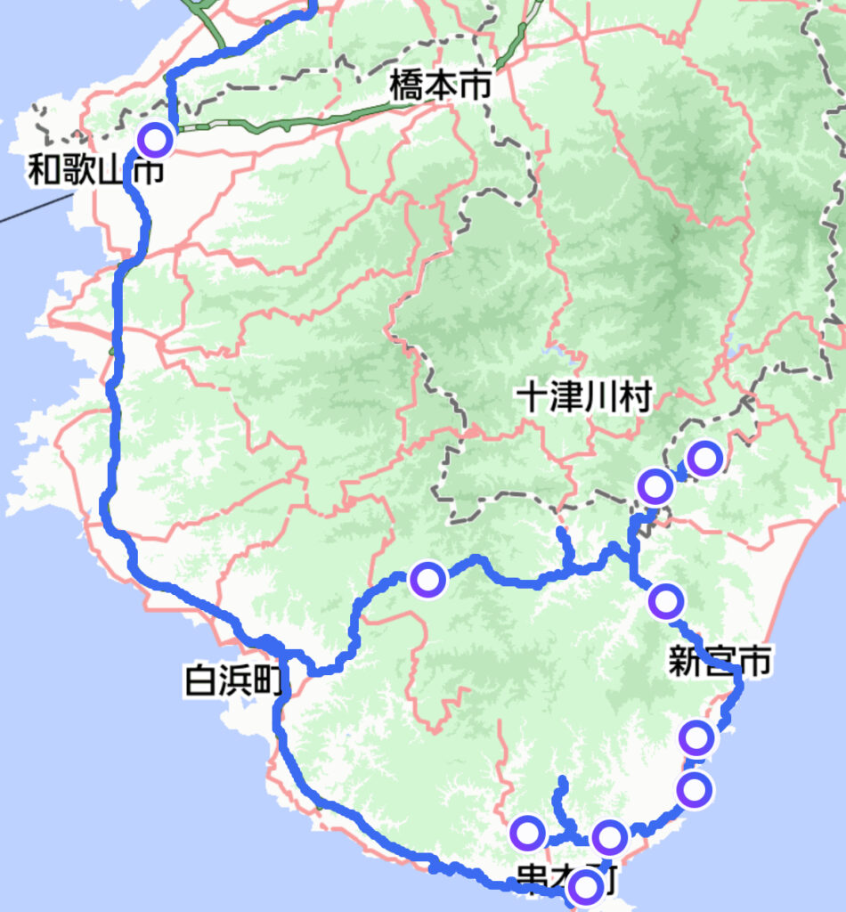 今回のルートマップ