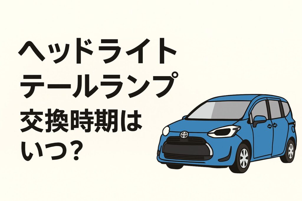 シエンタのライト交換時期を示すアイキャッチ画像