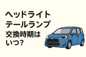 シエンタのライト交換時期を示すアイキャッチ画像