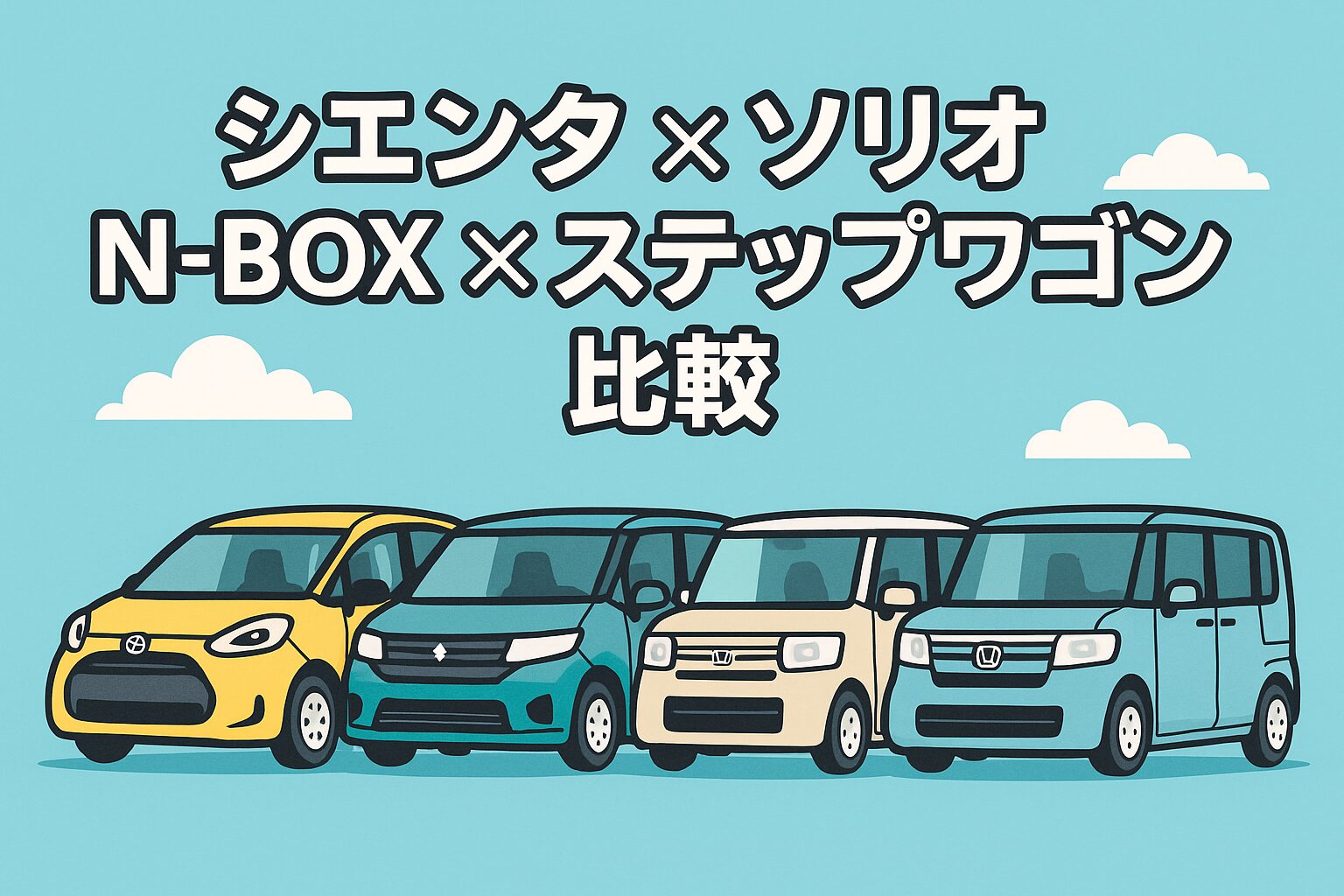4車種の特徴を分かりやすく比較