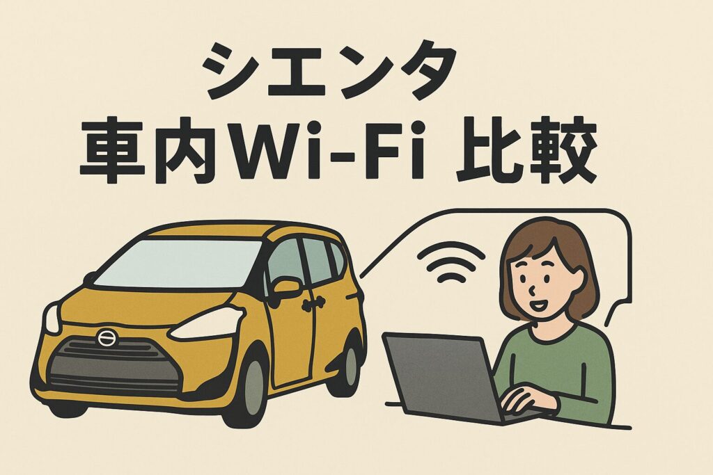 シエンタで使える車内Wi-Fiをわかりやすく比較