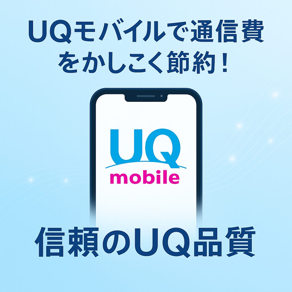 信頼のUQ品質で、家計にも安心を。