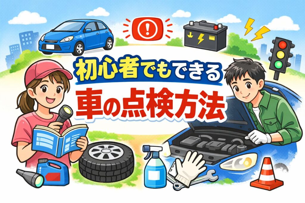 車を買ったけど何を点検すればいい？ 放置が不安な初心者向けチェック