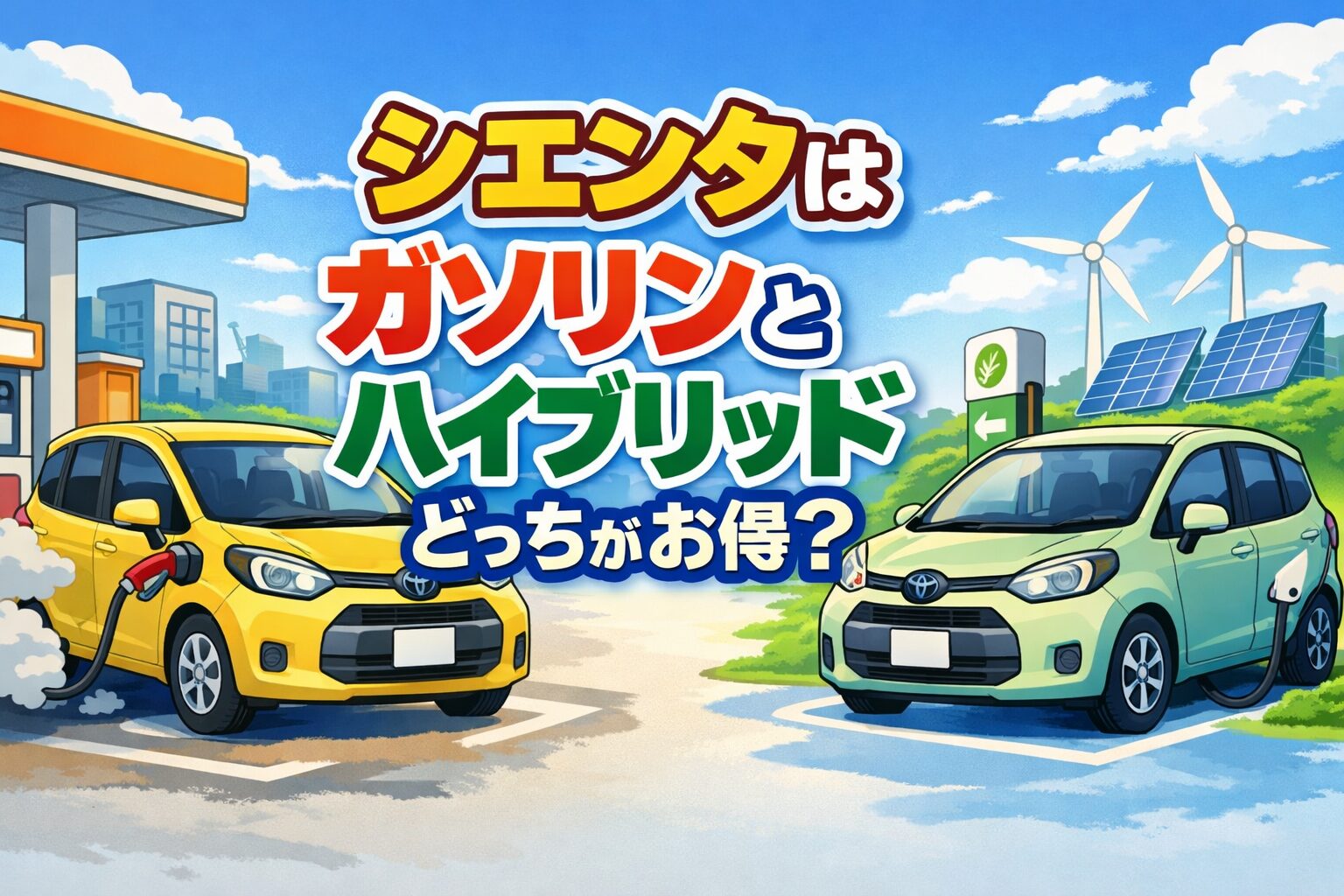ガソリンとハイブリッド、何年で差が出る？