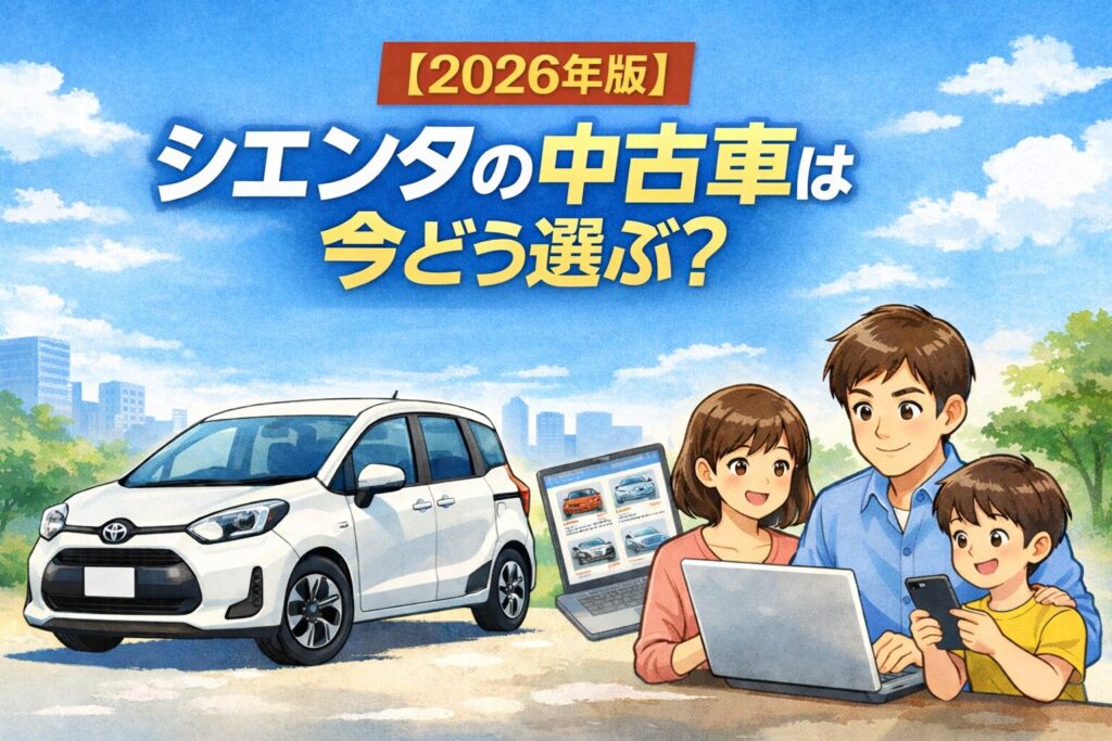 2026年のシエンタ中古車の選び方