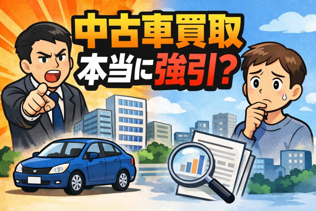 中古車買取って、今も強引なの？