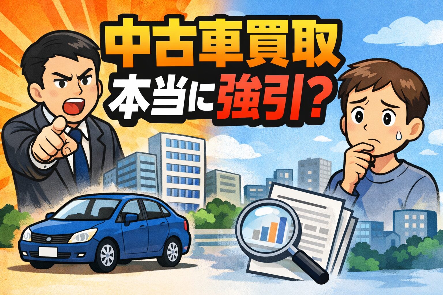 中古車買取って、今も強引なの?