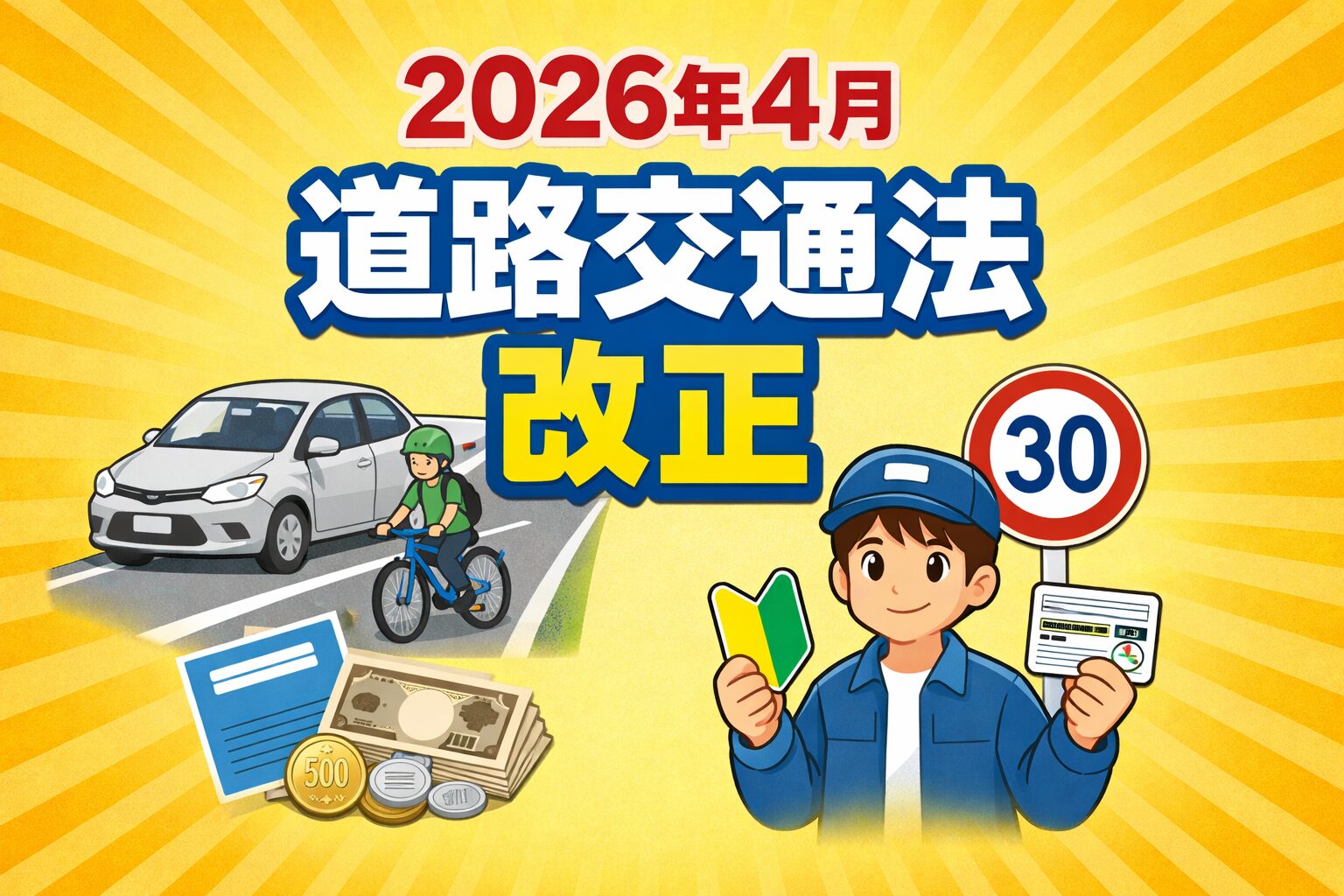 2026年4月に変わる交通ルール