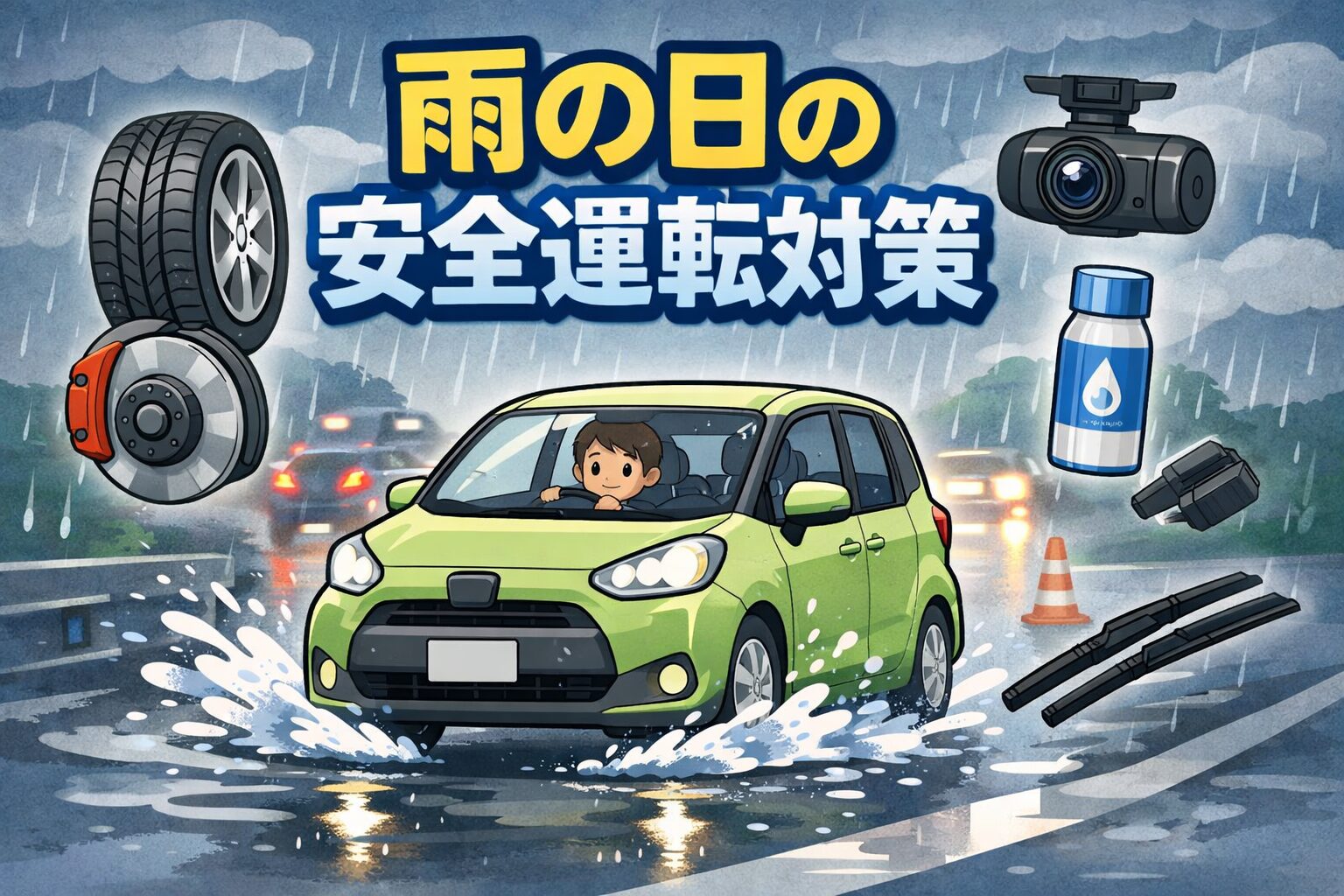 視界確保と安全装備で事故を防ぐ