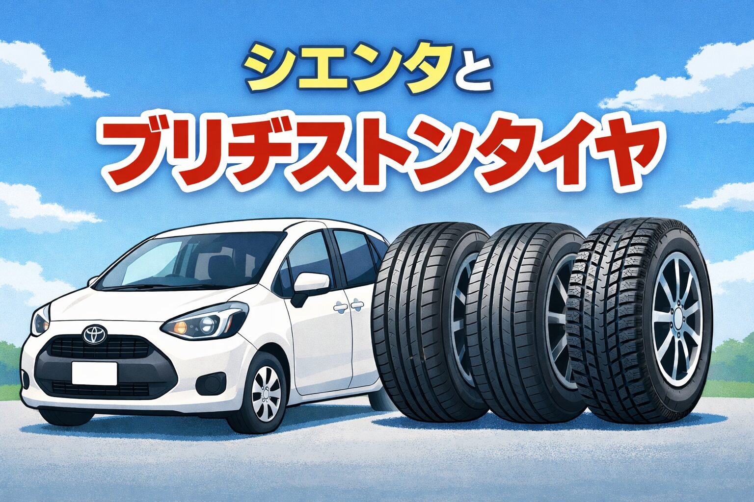 シエンタに合うブリヂストンタイヤの選び方や特徴、サイズ別の違いをわかりやすく解説します。